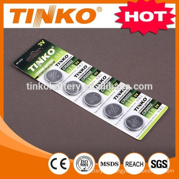 Lithium button cell battery CR2032 battery with cheap price and good quality